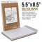 5.5" x 8.5" Top Spiral Bound Sketch Book Pad, Pack of 2, 100 Sheets Each, 60lb (100gsm) - Artist Sketching Drawing Pad, Acid-Free - Graphite Colored Pencils, Charcoal - Adults Students